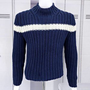 GAP SWEATER Vintage HEAVY Knit Toronto Maple Leafs HOCKEY Sz Large